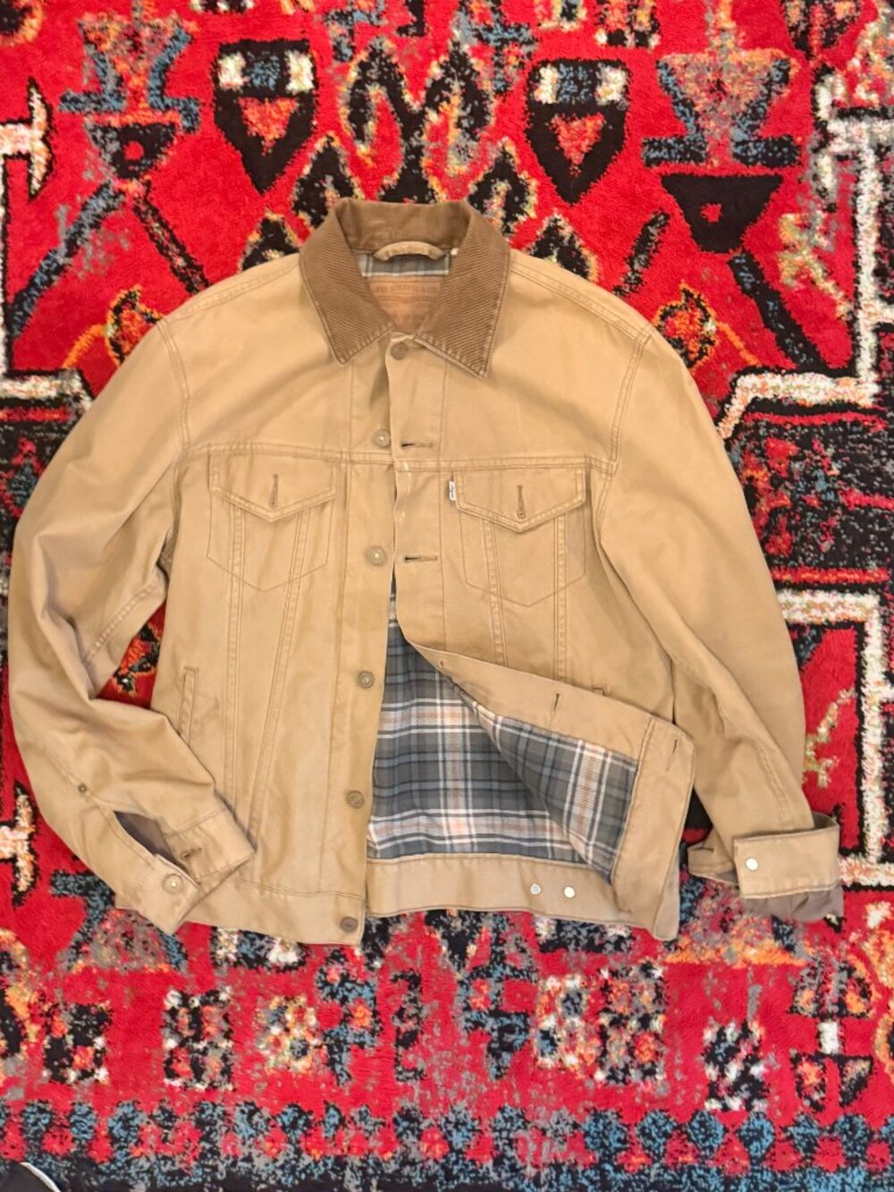 Tan Levi's Trucker Jacket - Medium to Large